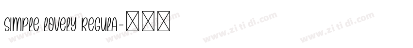 Simple Lovely Regula字体转换